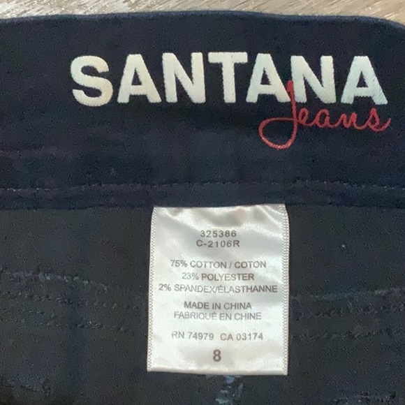 Santana Ladies Size 8 Denim Stretch Jegging Crop Pants - never worn! - Picture 7 of 13